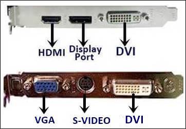 Connettori HDMI VGA DVI S-VIDEO DISPLAY PORT