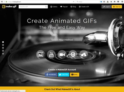 Creare immagini GIF con MAKEAGIF