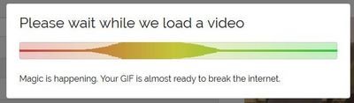 Creare immagini GIF con MAKEAGIF, avanzamento creazione